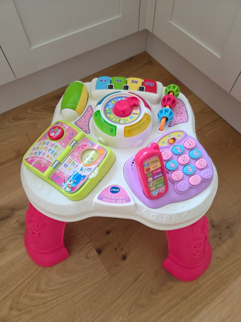 VTech Baby Play & Learn Activity Table Pink