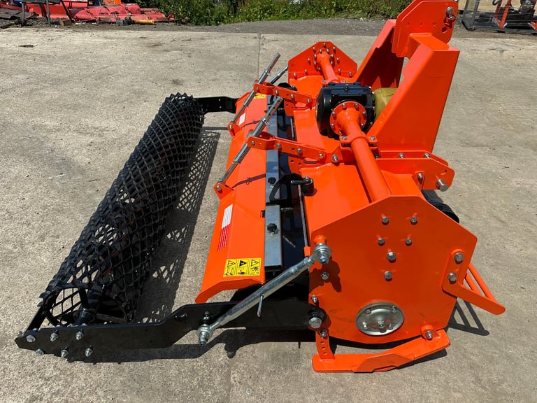 NEW Heavy Duty 200 cm Stone Burier Rotavator Tiller Packer Roller for tractor