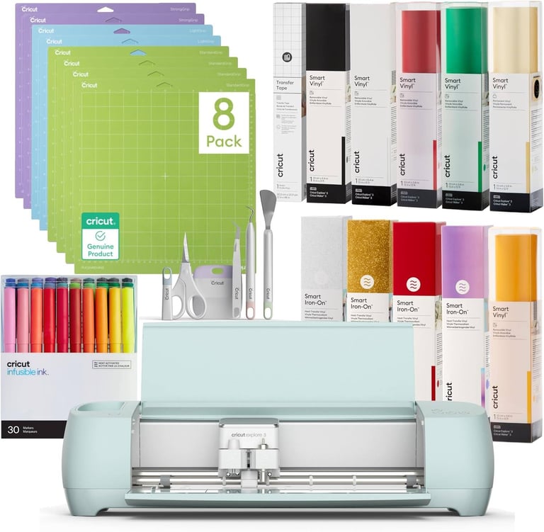 Cricut Explore 3 2025 Ultimate Bundle - Ultimate Crafting Kit - Brand New