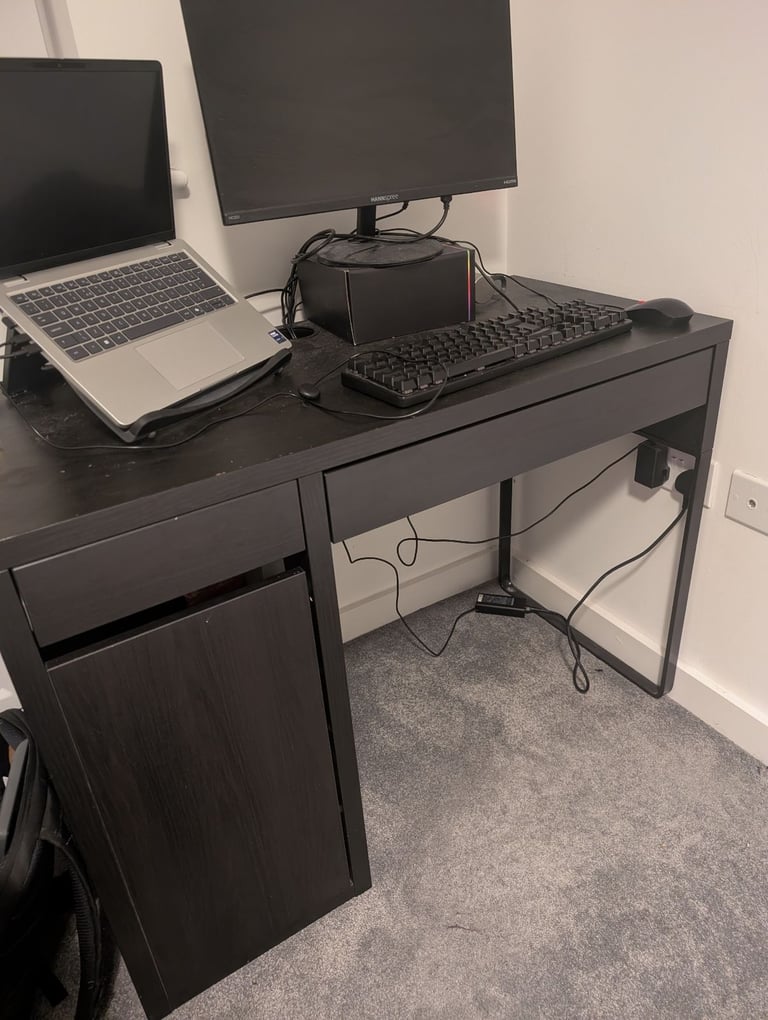 image for Black Ikea office desk