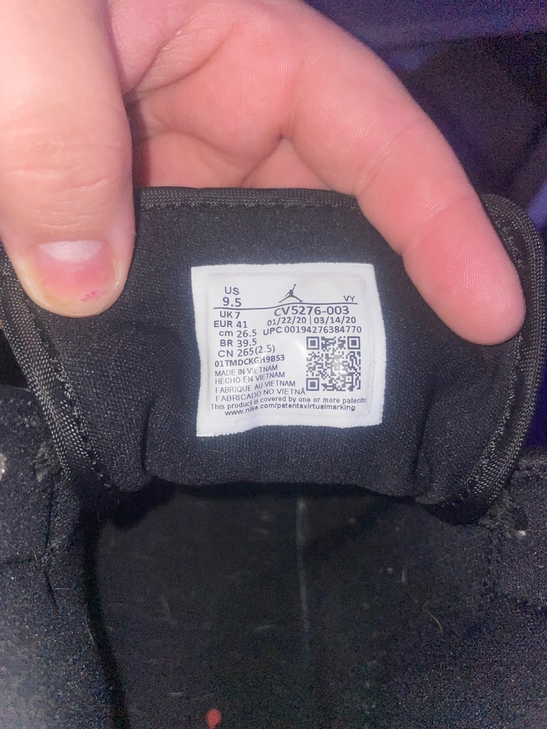 JORDANS SIZE UK7