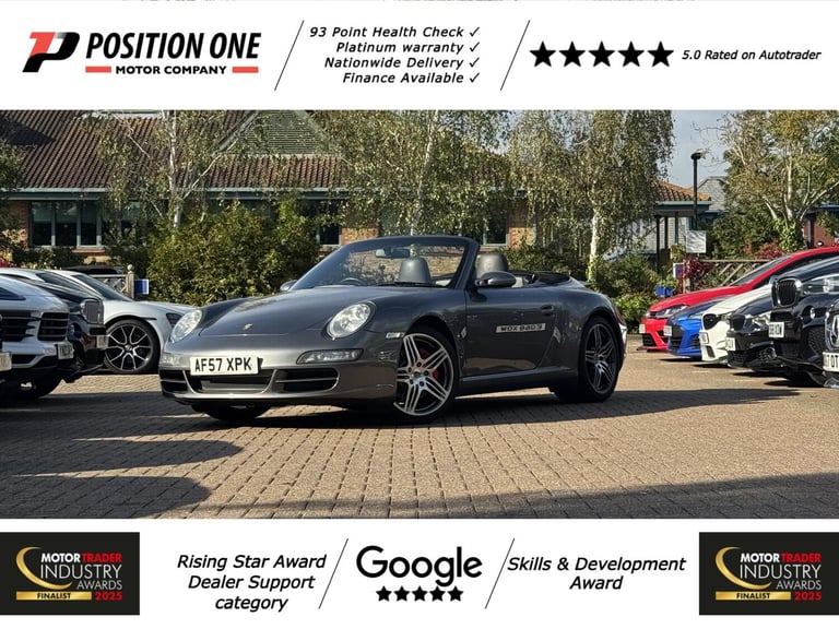 2008 Porsche 911 3.8 997 Carrera 4S Cabriolet 2dr Petrol Manual AWD (285 g/km, 350 bhp) Convertib...