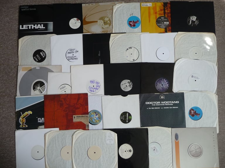 Drum and Bass records. D&B vinyl collection