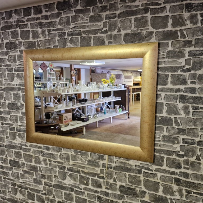 image for Large Gold Framed Wall Mirror