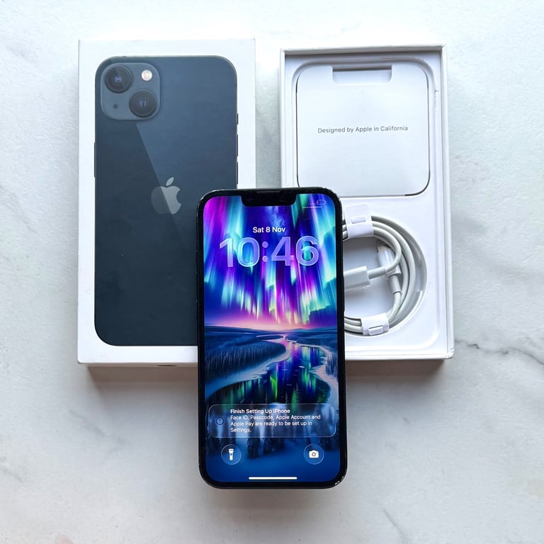 image for iPhone 13 128GB Unlocked (Good Condition) With Box & Charger