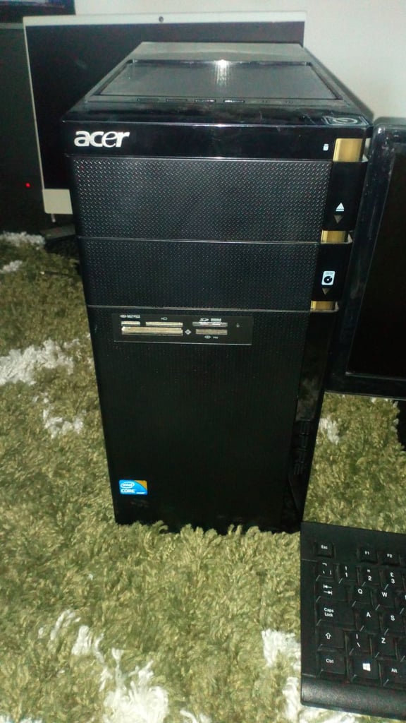 for sale acer computer tower with keyboard and mouse etc £30