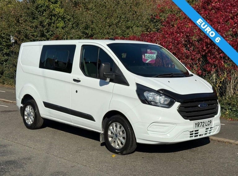 2023 72 FORD TRANSIT CUSTOM 2.0 300 ECOBLUE LEADER 6 SEATER CREW/COMBI PANEL VAN