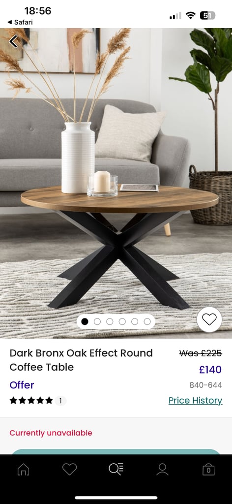 image for Next bronx coffee table 