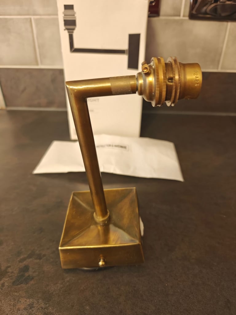 John Lewis Quad Wall Light Fitting, Aged Brass