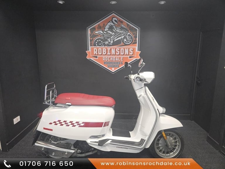 2021 Lambretta V200 Special in white , great looking scooter.