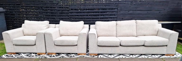 Beige M&S Sofas..🎄🎄Delivery included WV, WS and DY Postcodes 
