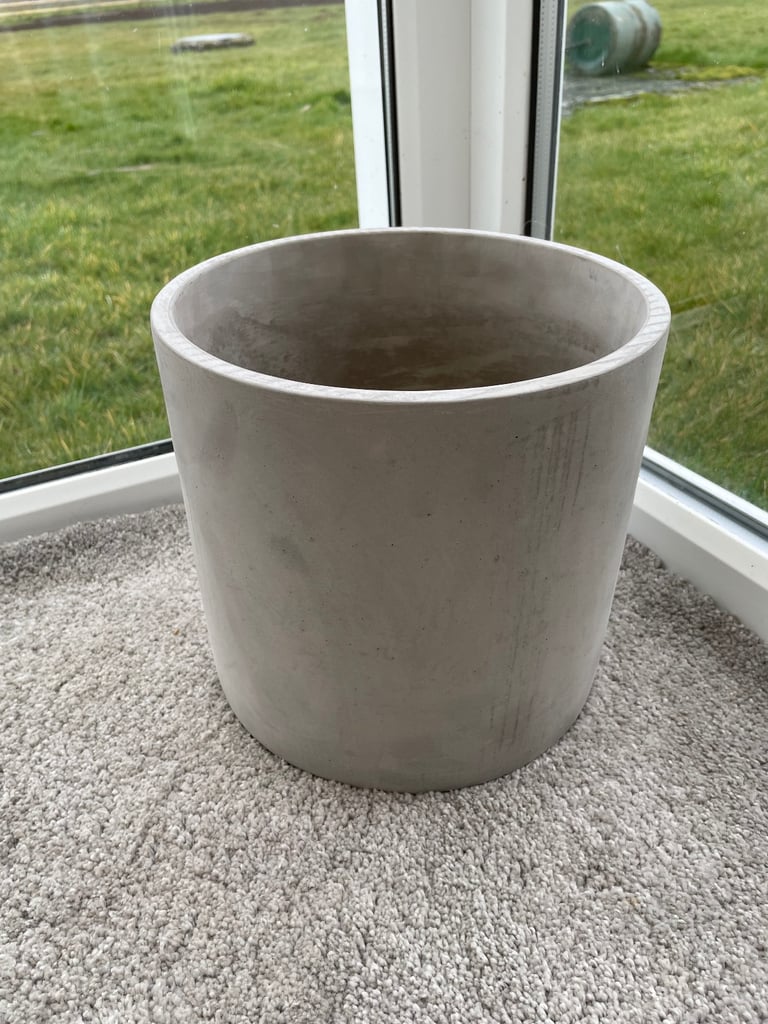 image for Large Grey Indoor Plant Pot