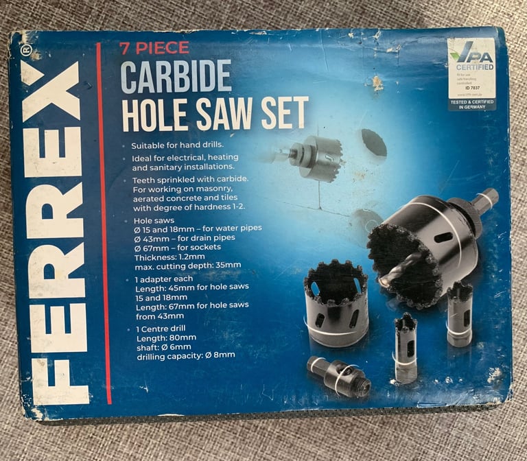 image for Ferrex 7 piece Carbide Hole Set