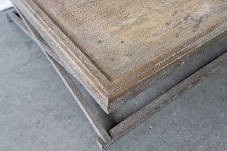 Low Square Elm Large Coffee Table | RRP £980