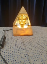 Egyptian head table lamp