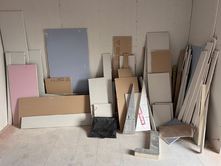 Plasterboard and insulation 