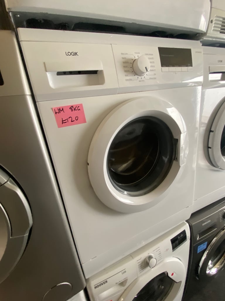 image for WHITE LOGIK 8KG WASHING MACHINE 