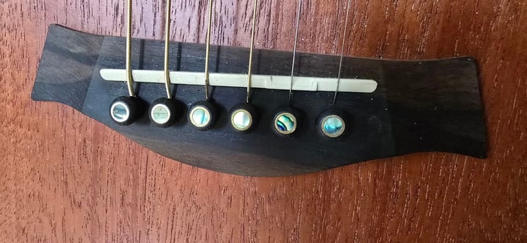 Taylor BT2 guitar with gig-bag in lovely condition with rich sound.