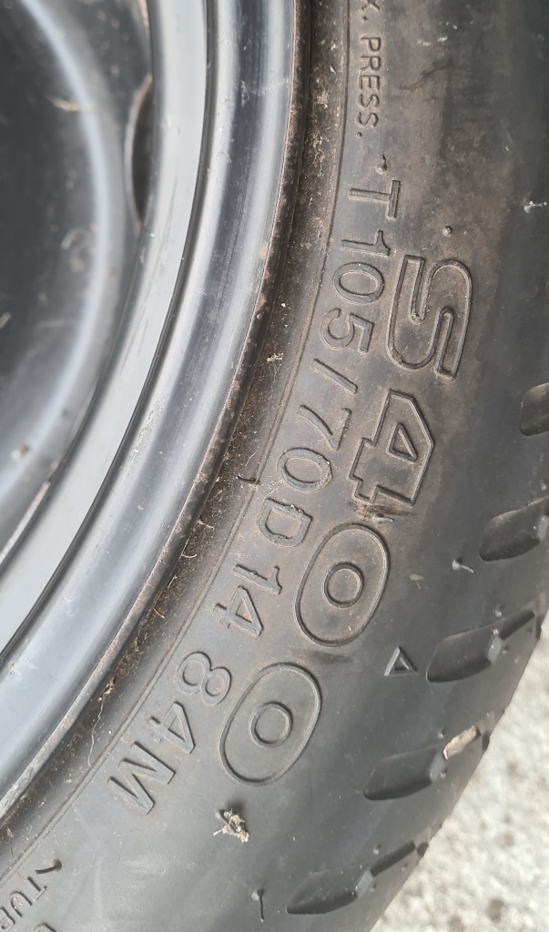 Space saver wheel Kia picanto, hyundai i10