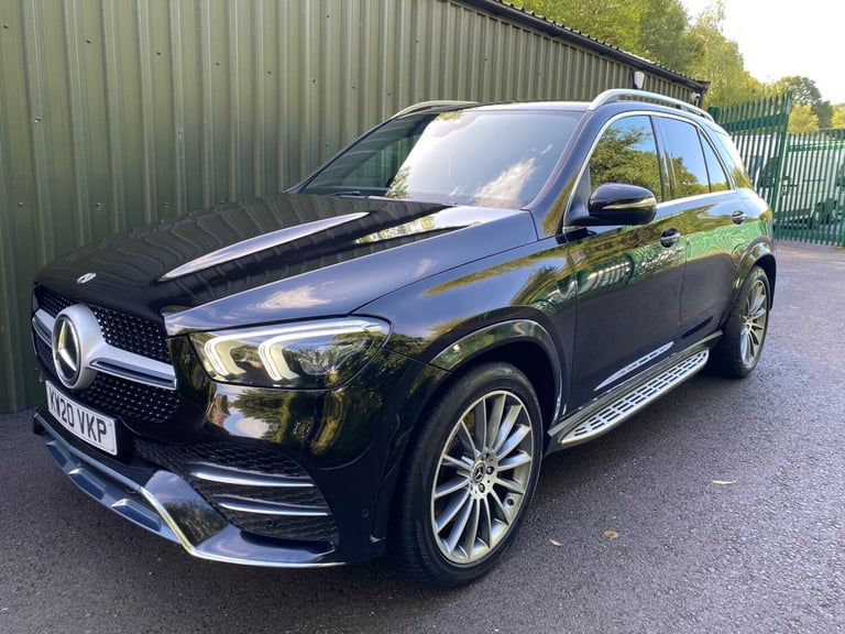 2020 20 MERCEDES BENZ GLE 300D AMG LINE PREMIUM 9G-TRONIC 59K FSH BLACK