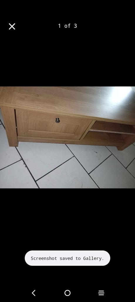 Oak wood coffee table 