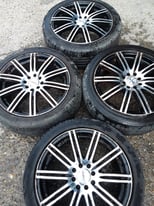 17" Dezent Focus mk1, Fiesta, Clio, Megane, Corsa/Van Adam, Evo Astra G etc alloy wheels (383)
