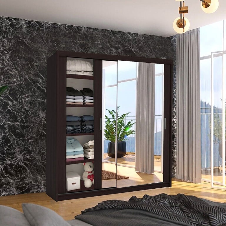 Mirrored Sliding Door Wardrobe Available Free Delivery____ 2 / 3 Door