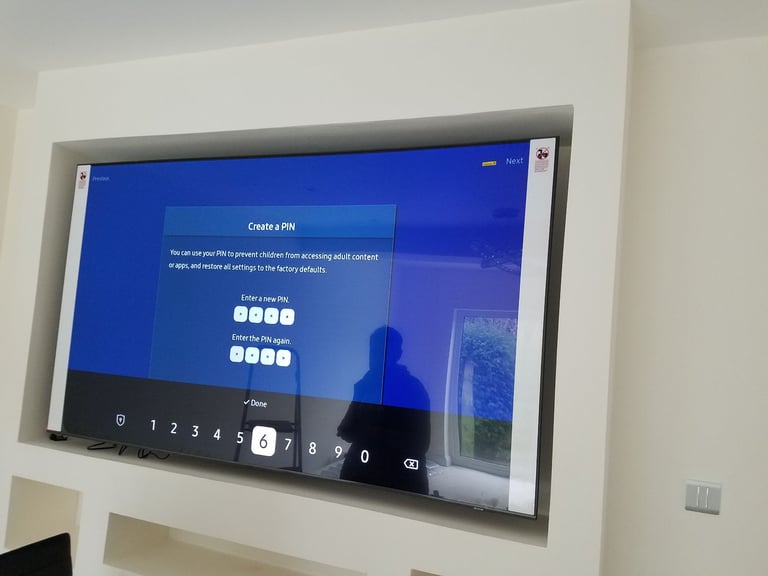 tv installation .