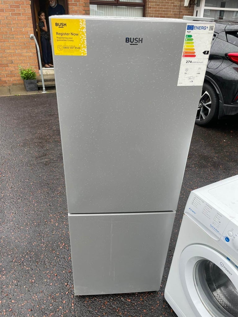 image for Bush silver fridge freezer   Perfect working order   £149