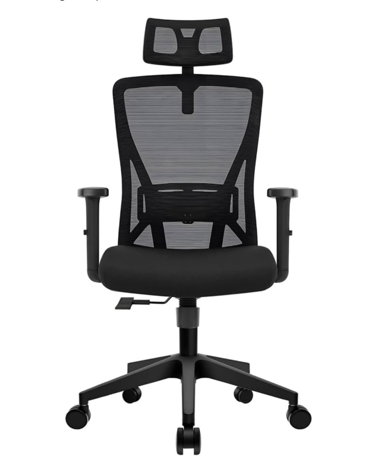 image for Durrafy Office Chair, Desk Chair with Adju Headrest Armrest