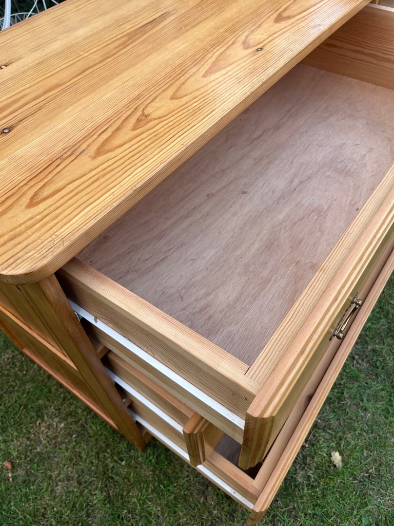 Solid Pine Chest Of Drawers