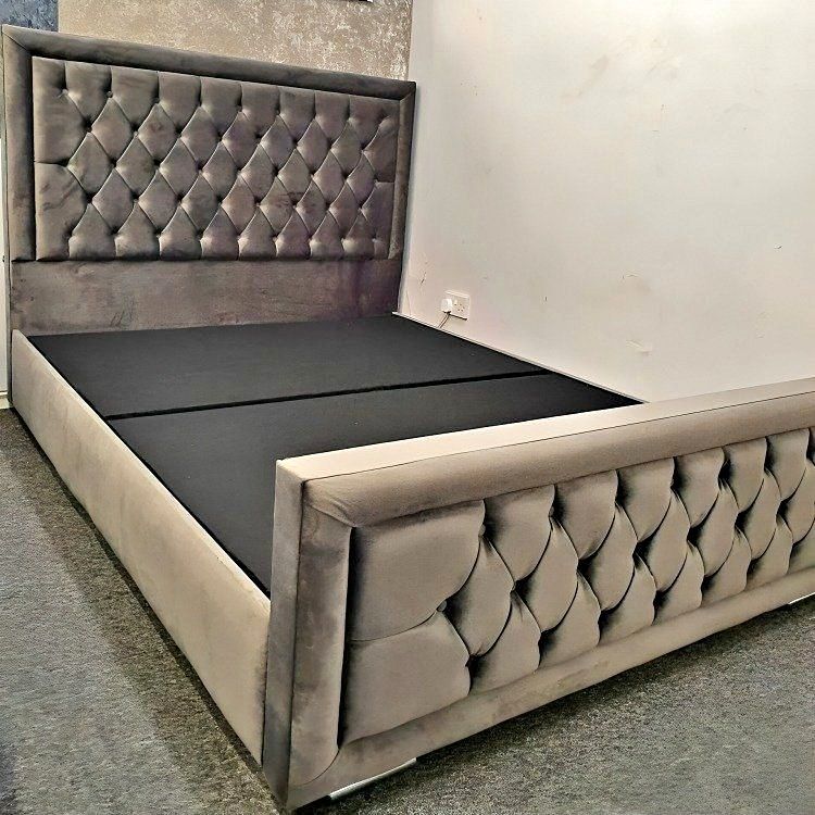 image for Queen/King Bed Frame with mattress