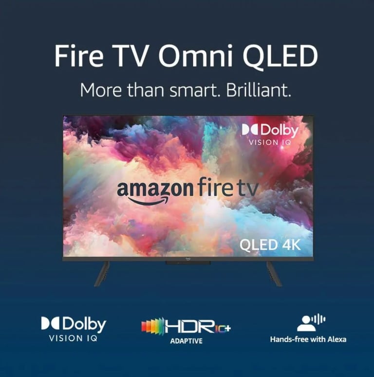 image for * FREE DELIVERY BEAUTIFUL 43 Inch * AMAZON Omni QLED FIRE TV * SMART TV WIFI FREEVIEW FREEPLAY TELE 