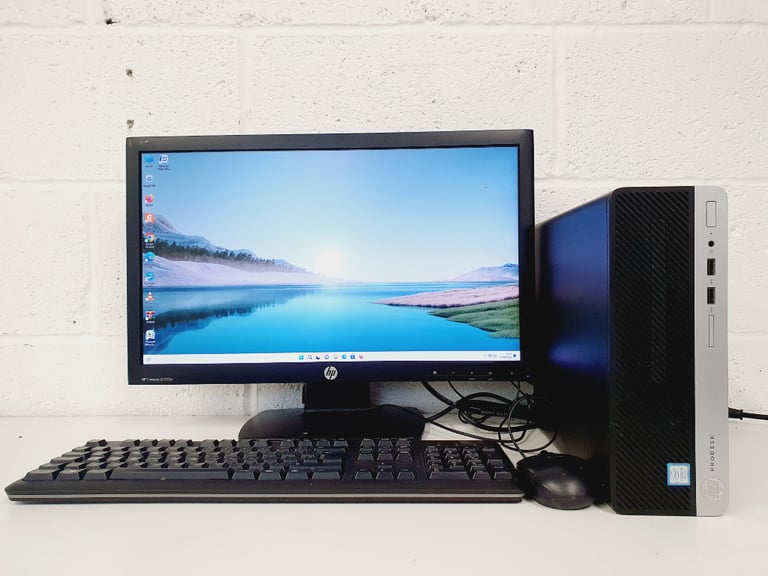 Complete HP PC Computer, Intel Core i5-8500, Windows 11, 8GB RAM & 256GB SSD, MS Office Installed