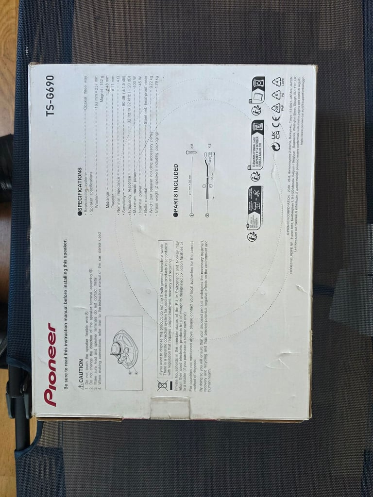 Pioneer 400w 6x9 car speakers 