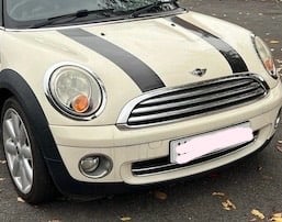 Mini one front end breaking in white upto 2012 