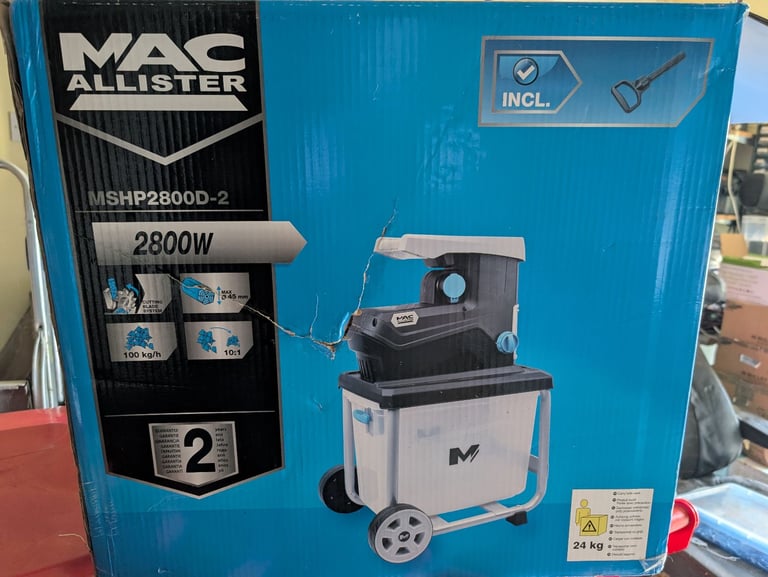 image for mshp2800D2 MAC ALLISTER Garden Shredder/chipper see description