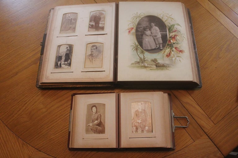 2 Victorian photograph CDV's albums lot of Belfast photographers