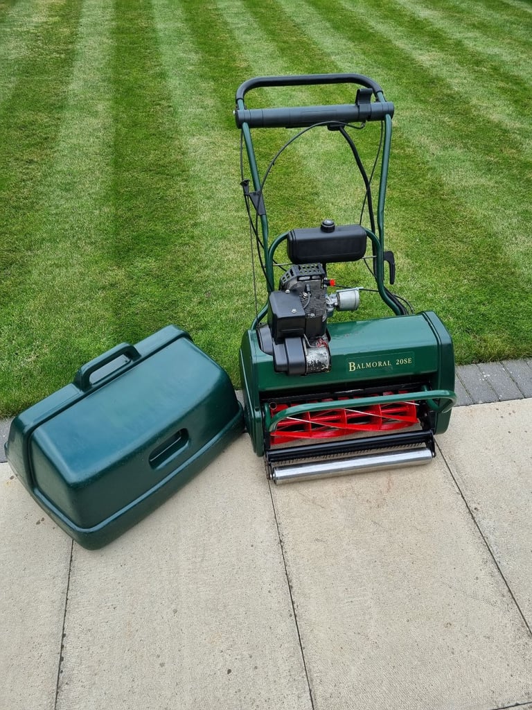 image for Serviced Atco Balmoral 20se Electric Start Self Propelled Petrol Cylinder Lawnmower