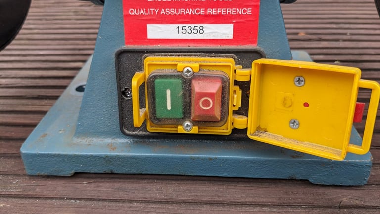 Excel Machine Tools GR-B202 8-inch heavy-duty industrial bench grinder 