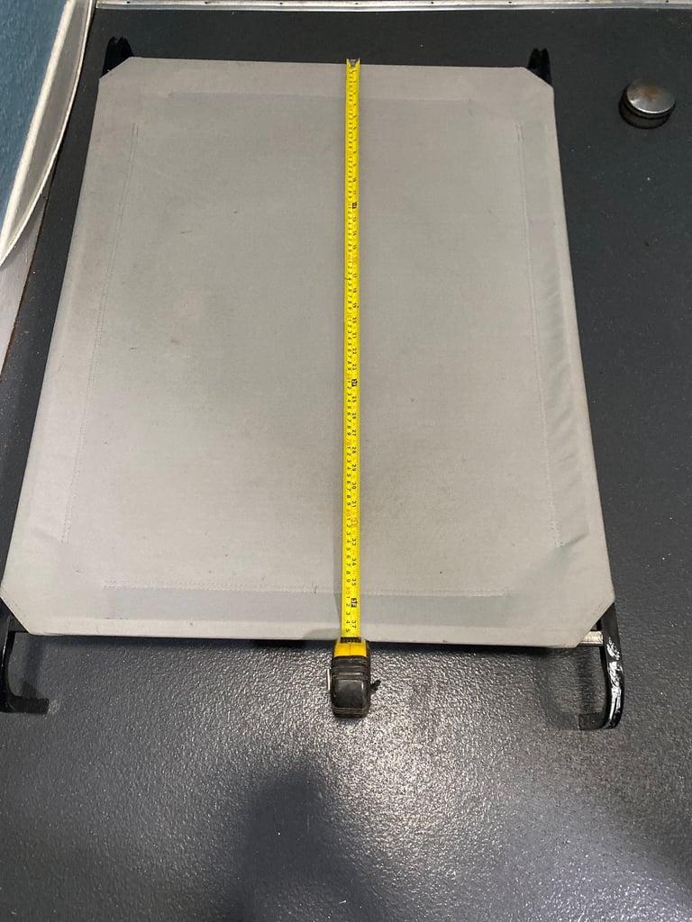 Large pet dog bed raised canvas fabric metal frame solid bed 