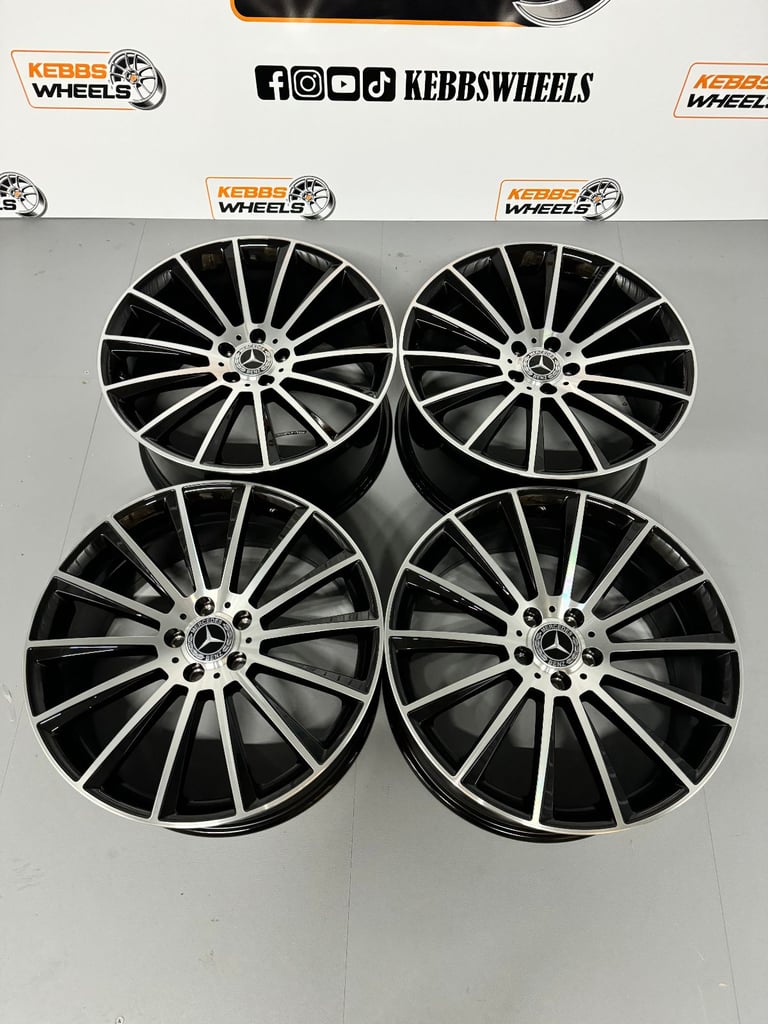 19" MERCEDES TURBINE TWIST REPLACEMENT STYLE ALLOY WHEELS C CLASS E CLASS S CLASS CLA A CLASS