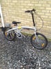 Two matching silver folding bikes 20in wheel for sale 