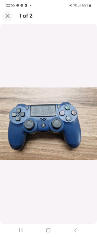 Ps4 sony wireless controller excellent condition Navy 