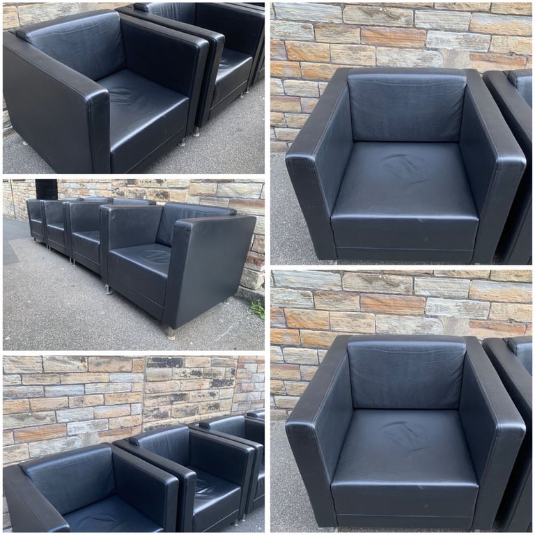 image for Allermuir leather single tub chair (4 available )  (Free delivery to Sheffield, Rotherham 