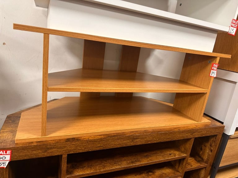 Wooden corner TV Unit - Oak effect