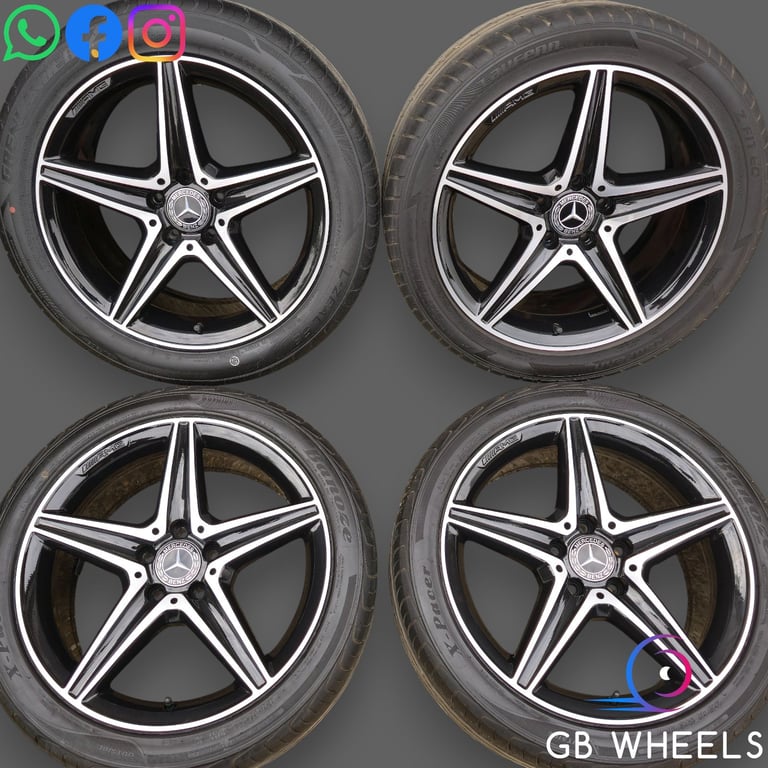 image for Genuine Mercedes E Class AMG 18" Alloy Wheels W213 Night Edition Goodyear