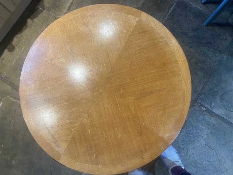 image for Wooden round coffee table