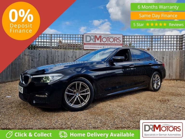 2018 BMW 5 Series 2.0 520d M Sport Saloon 4dr Diesel Auto Euro 6 (s/s) (190 ps) Saloon Diesel Aut...