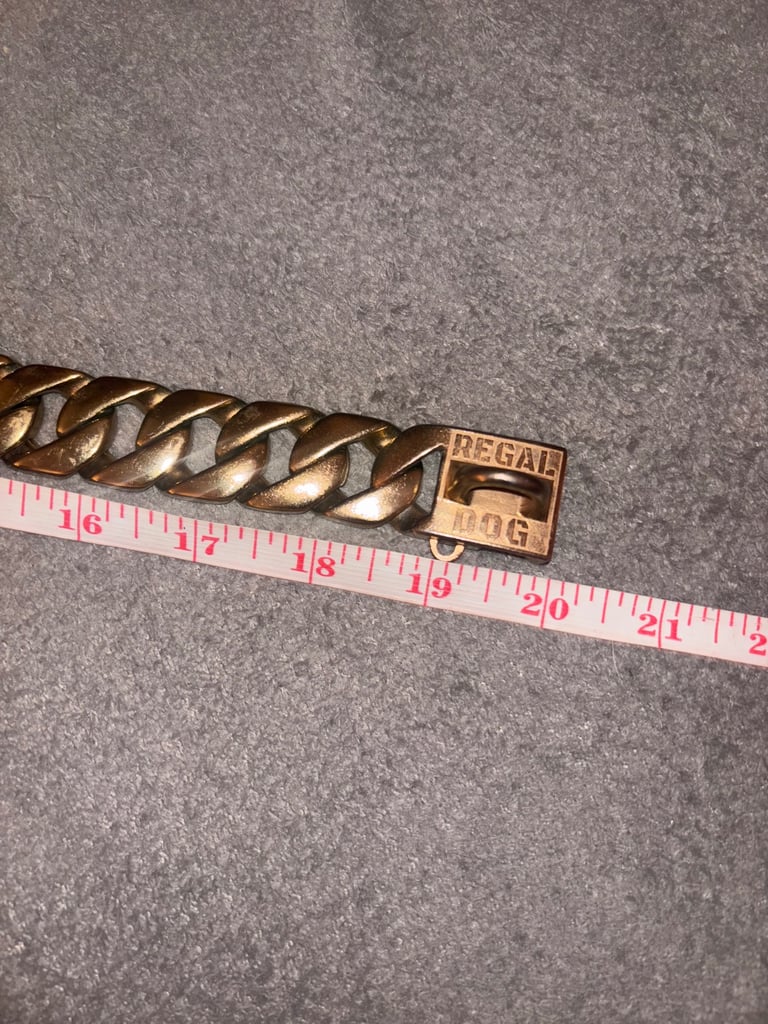Dog collar Gold Chain 